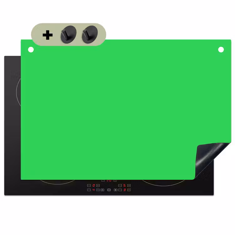 Mint - Green - Groen Inductie beschemer met haakjes klein 777 -3d