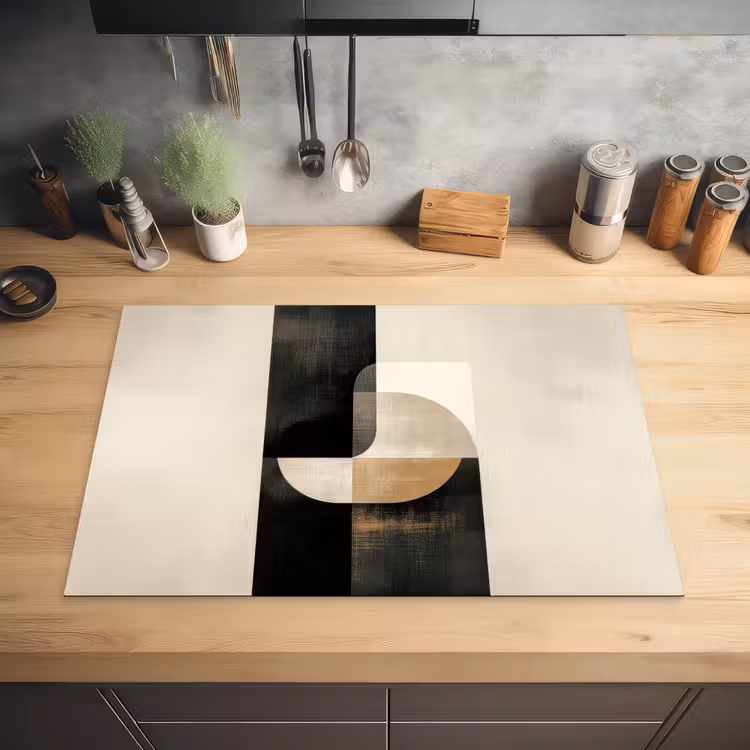 Modern - Vierkant - Vormen Inductie beschermer vinyl 3mm klein -sfeer5