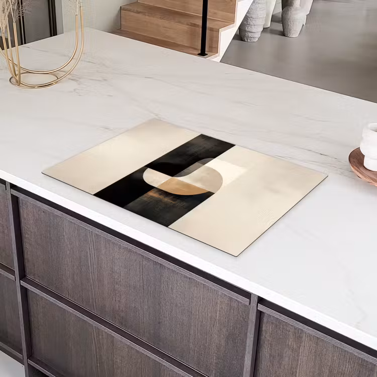 Modern - Vierkant - Vormen Inductie beschermer vinyl 3mm klein -sfeer8