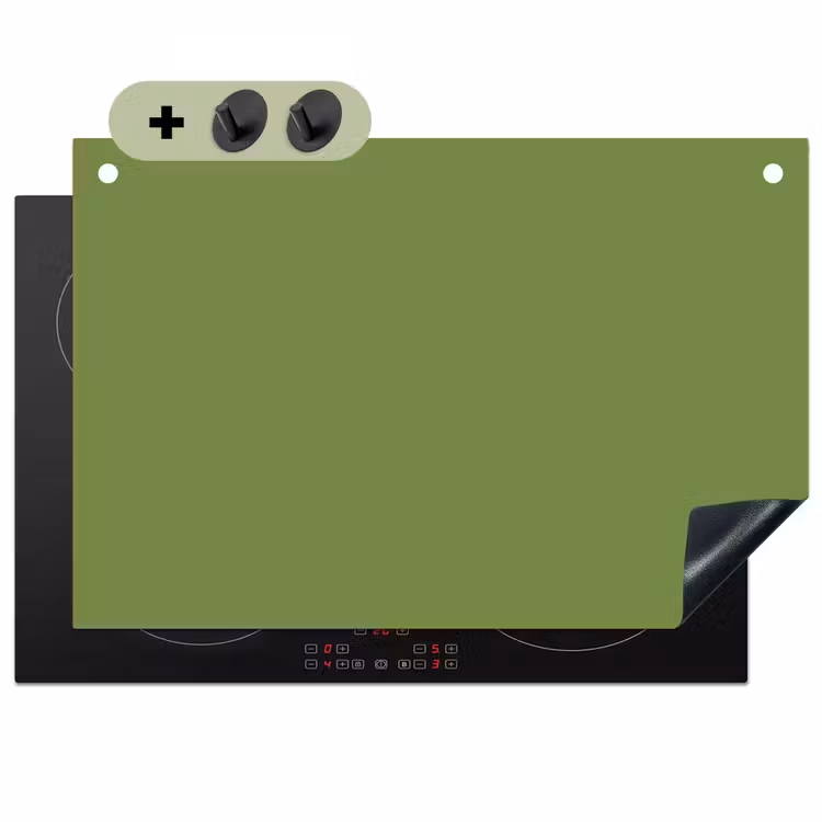 Moss - Green - Groen Inductie beschemer met haakjes klein 777 -3d