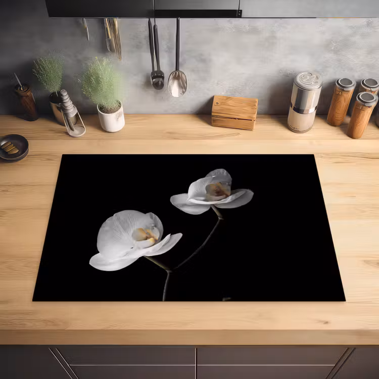 Nachtelijke Orchidee Elegance Inductie beschermer vinyl 3mm klein -sfeer5