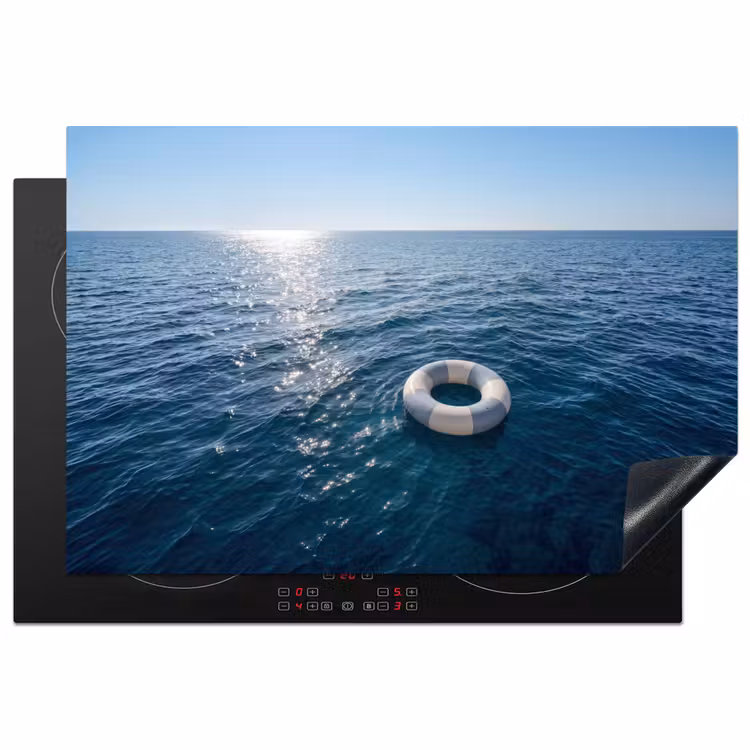 Oceaan - Zwemband - Horizon Inductie beschermer vinyl 3mm klein -3d