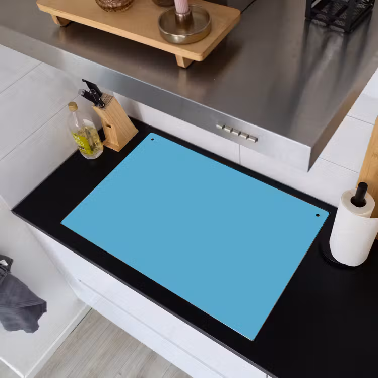 Ocean - Teal - Blauw Inductie beschemer met haakjes klein 777 -sfeer1