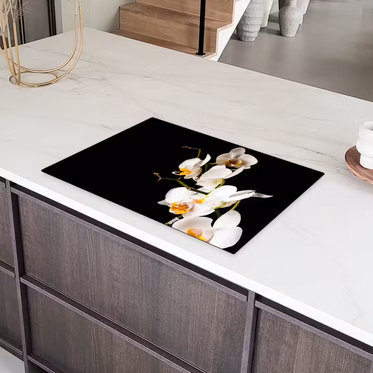 Orchidee - Bloemen - Planten - Botanisch Inductie beschermer vinyl 3mm klein -sfeer8