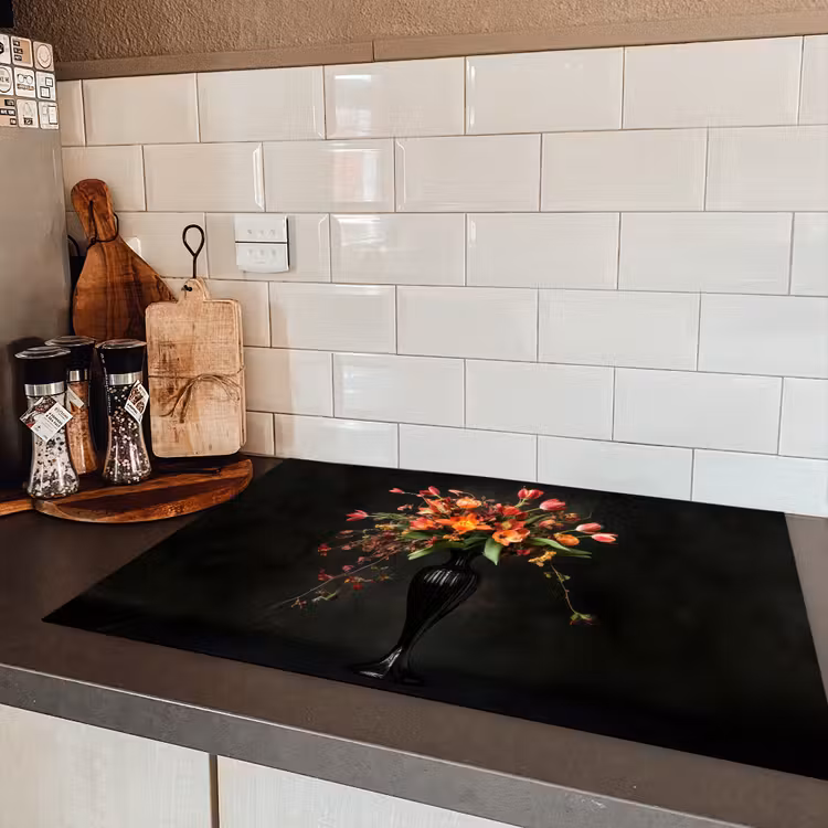 Sierlijk - Boeket - Vaas Inductie beschermer vinyl 3mm klein -sfeer3