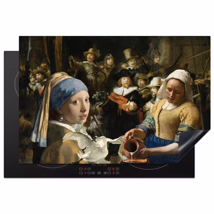 Schilderij - Oude Meesters - Zwaan Inductie beschermer vinyl 3mm klein -3d