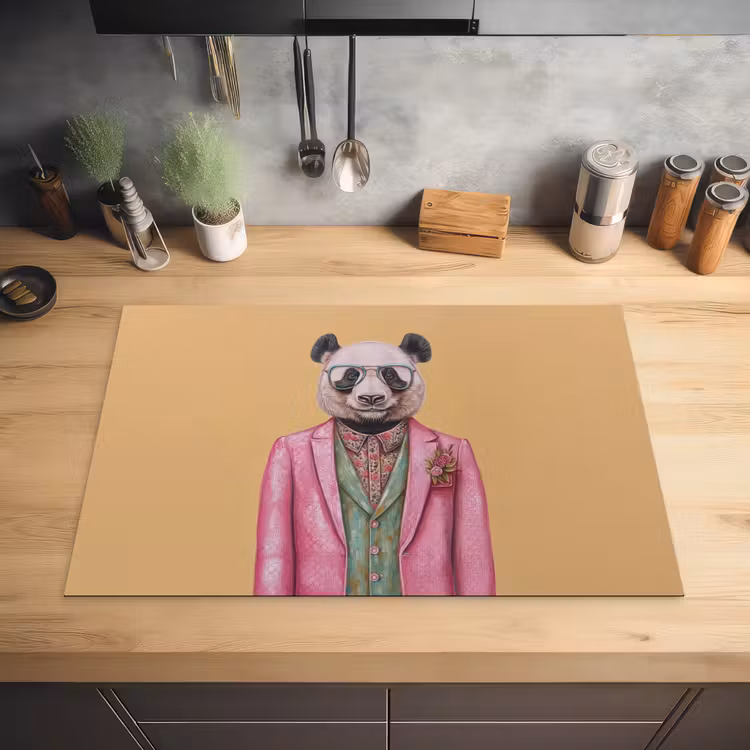 Panda - Pak - Zonnebril - Blauw Inductie beschermer vinyl 3mm klein -sfeer5