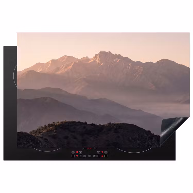 Panorama - Landschap - Bergen Inductie beschermer vinyl 3mm klein -3d