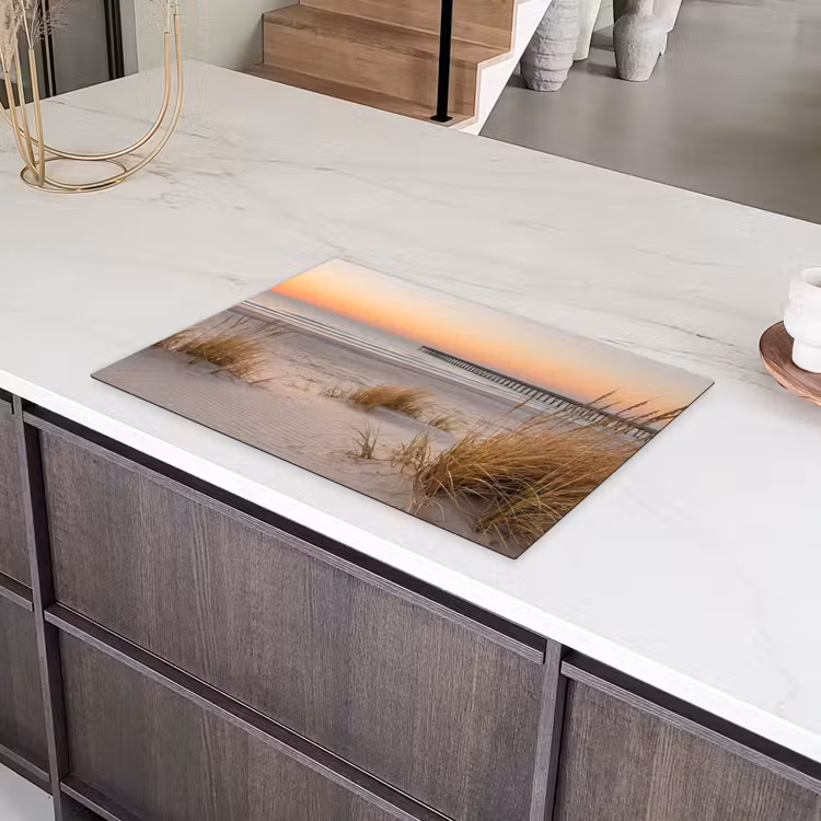 Pier - Zonsondergang - Strand Inductie beschermer vinyl 3mm klein -sfeer8