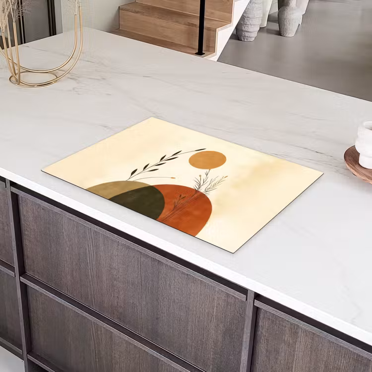 Planten - Abstract - Vormen Inductie beschermer vinyl 3mm klein -sfeer8