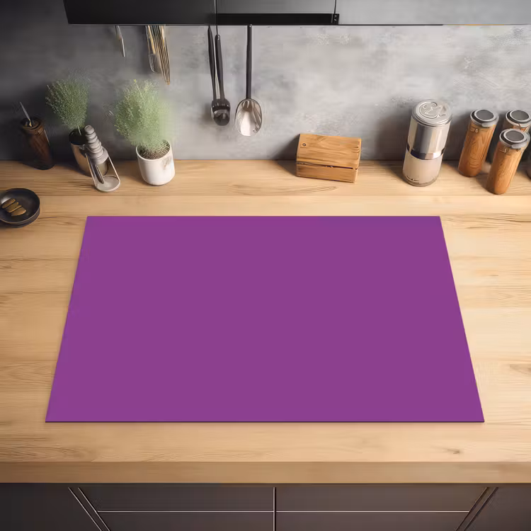 Paars - Kleuren - Effen Inductie beschermer vinyl 3mm klein 276 -sfeer5