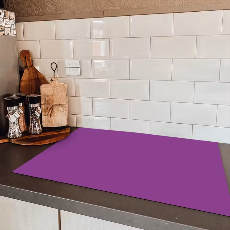 Paars - Kleuren - Effen Inductie beschermer vinyl 3mm klein 276 -sfeer3