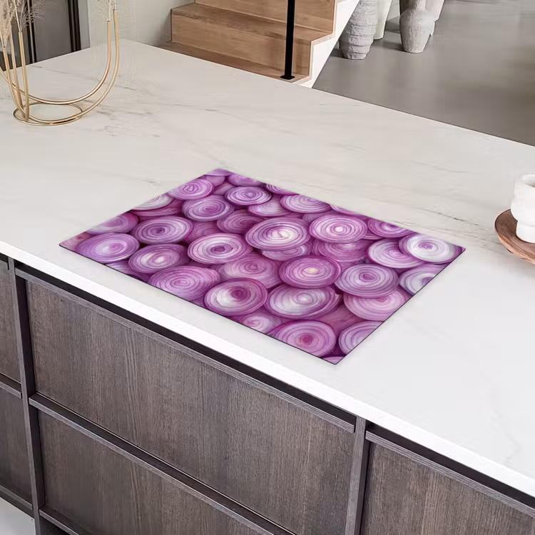 Paars - Uien - Close up Inductie beschermer vinyl 3mm klein -sfeer8