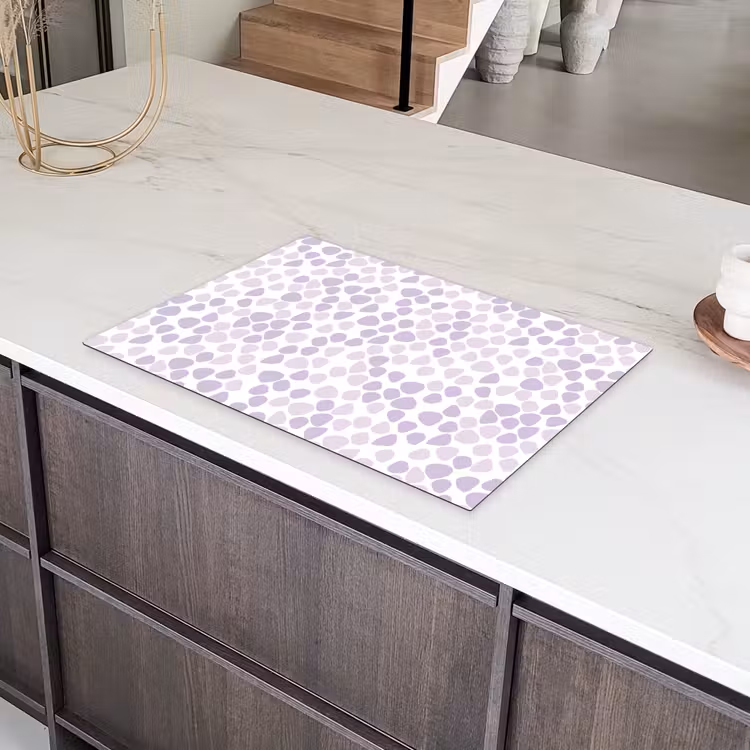 Paars - Vormen - Patroon Inductie beschermer vinyl 3mm klein 276 -sfeer8