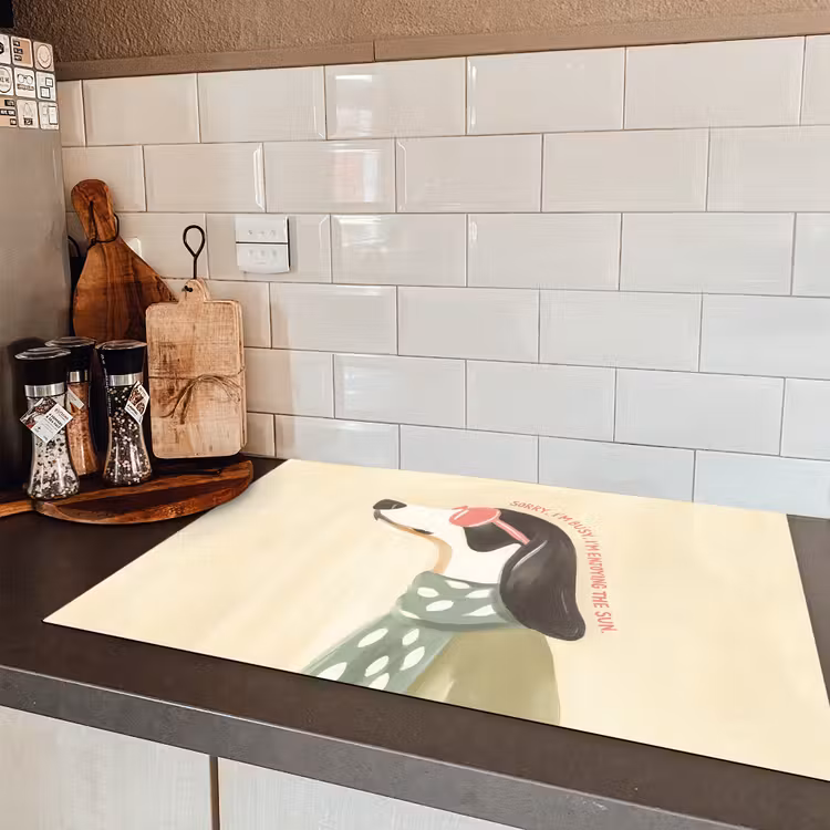 Quote - Hond - Zonnebril Inductie beschermer vinyl 3mm klein -sfeer3