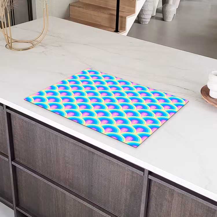 Regenbogen - Waaier - Vrolijk Inductie beschermer vinyl 3mm klein 276 -sfeer8