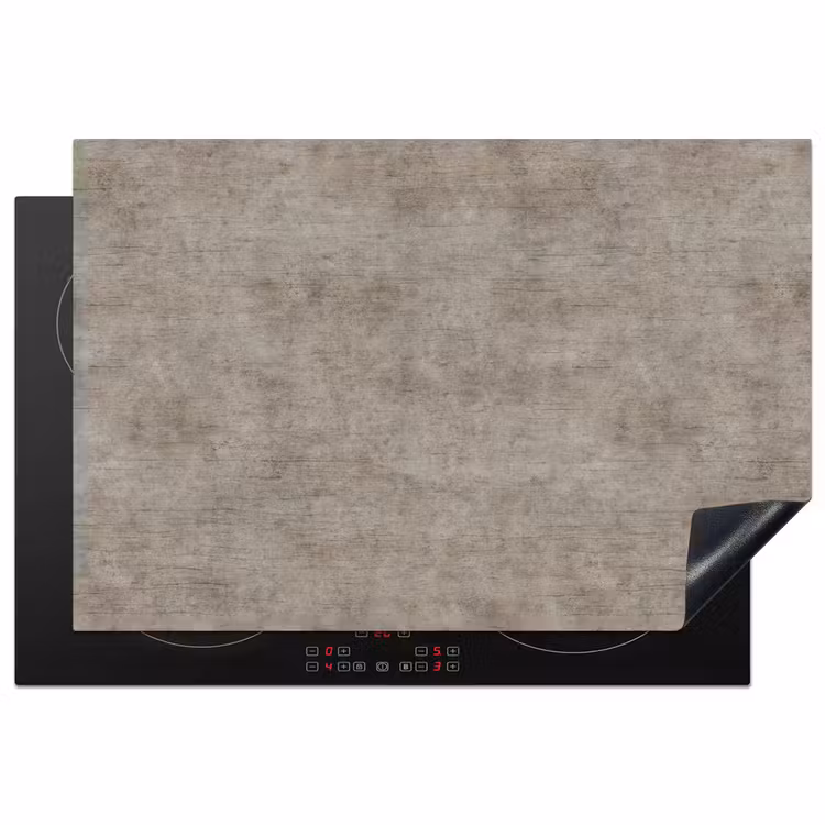 Retro - Beton - Patroon Inductie beschermer vinyl 3mm klein 276 -3d