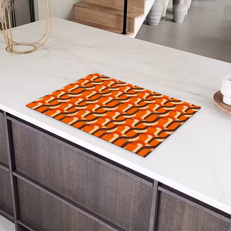 Retro - Modern - Kleurrijk Inductie beschermer vinyl 3mm klein 276 -sfeer8