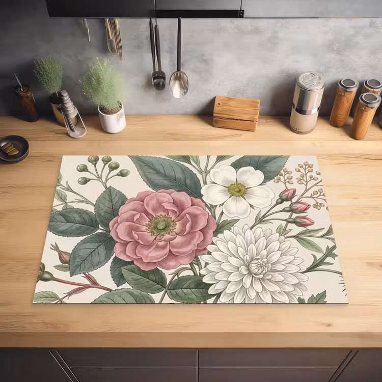 Romantisch - Design - Kleurrijk Inductie beschermer vinyl 3mm klein -sfeer5