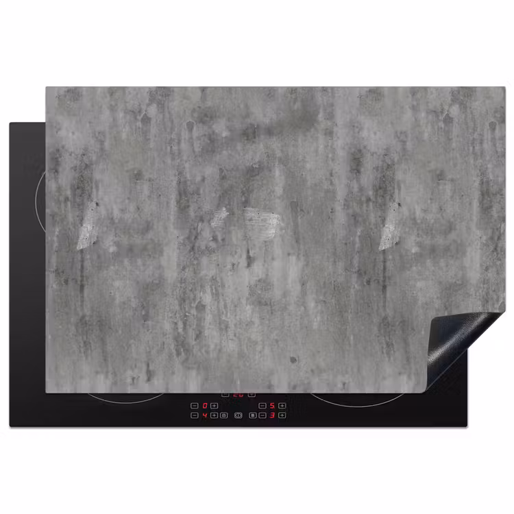 Roest - Beton - Patroon Inductie beschermer vinyl 3mm klein 276 -3d