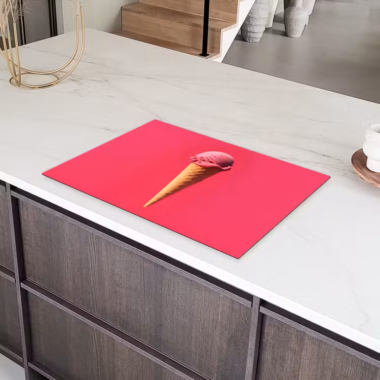 Schepijs - Roze - Hoorntje Inductie beschermer vinyl 3mm klein -sfeer8