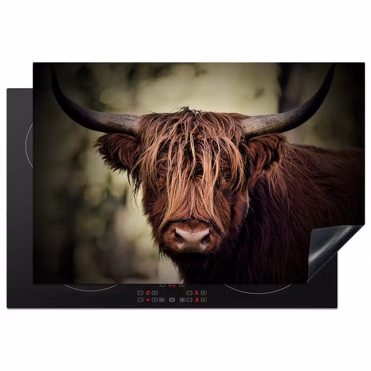 Schotse hooglander - Licht - Portret - Natuur Inductie beschermer vinyl 3mm klein -3d