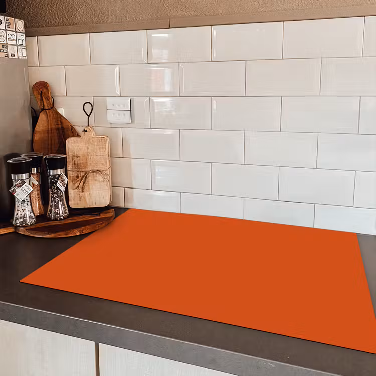 Sienna - Aarde - Kleuren - Effen Inductie beschermer vinyl 3mm klein 276 -sfeer3