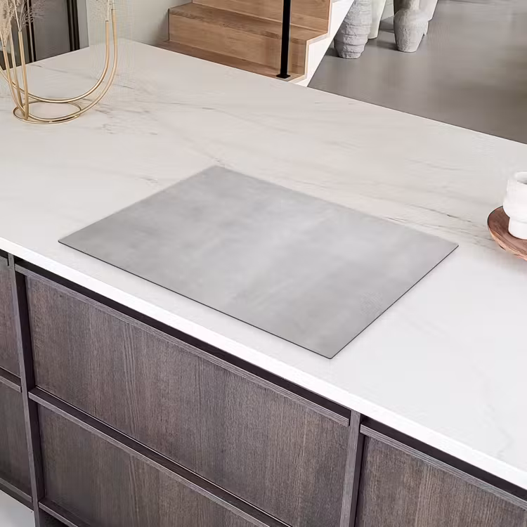 Stille Betonnen Canvas Inductie beschermer vinyl 3mm klein -sfeer8