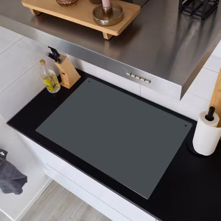 Slate - Millstone - Grijs Inductie beschemer met haakjes klein 777 -sfeer1