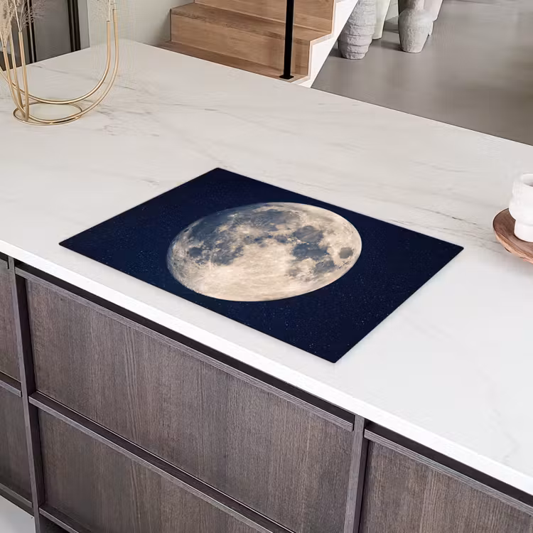 Ruimte - Maan - Kosmos Inductie beschermer vinyl 3mm klein -sfeer8