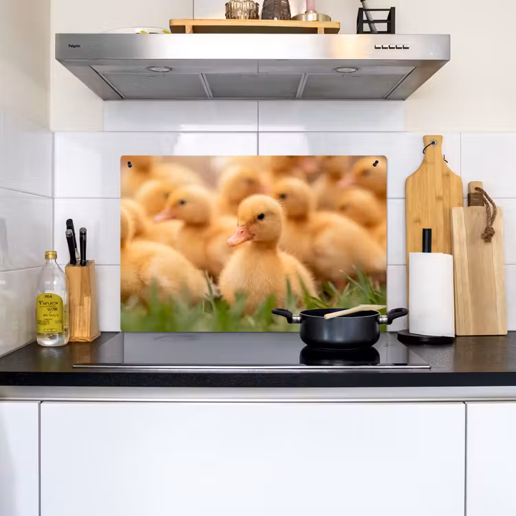Pijltje - Eend - Natuur - Geel Inductie beschemer met haakjes klein -sfeer2