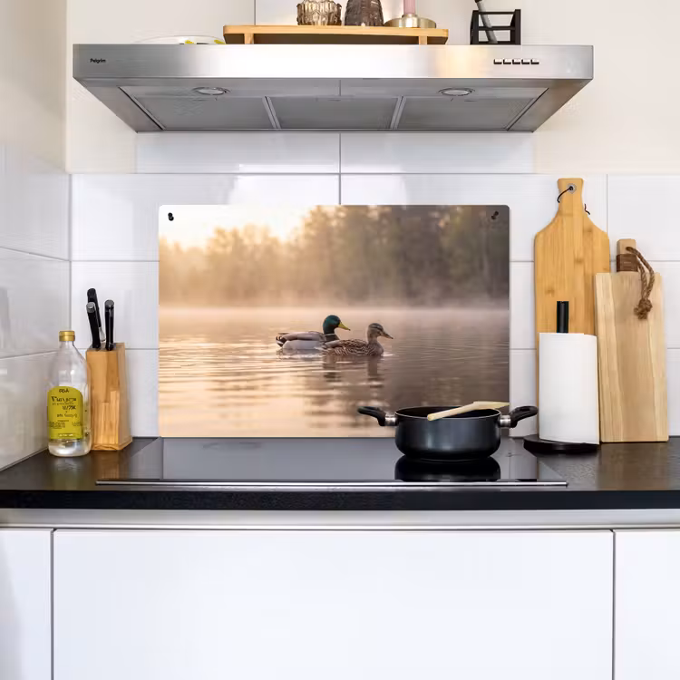 Eenden - Water - Mist - Natuur Inductie beschemer met haakjes klein -sfeer2
