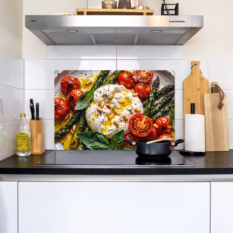 Eten - Groenten - Kaas - Modern - Vers Inductie beschemer met haakjes klein -sfeer2