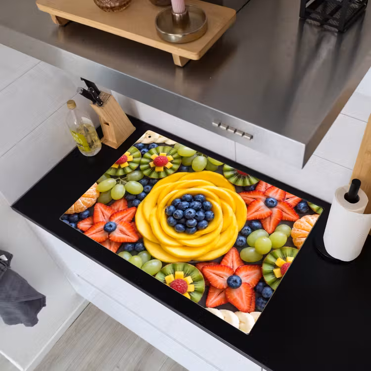 Fruit - Arrangement - Gezond - Kleurrijk - Eten Inductie beschemer met haakjes klein -sfeer1