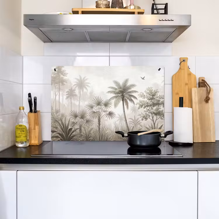 Jungle - Palmbomen - Natuur Inductie beschemer met haakjes klein -sfeer2