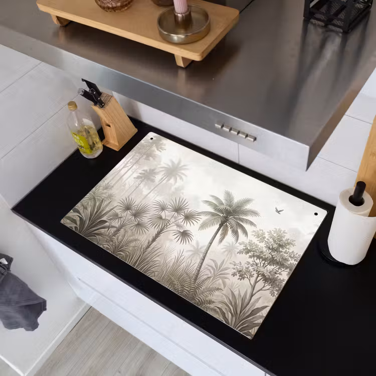 Jungle - Palmbomen - Natuur Inductie beschemer met haakjes klein -sfeer1