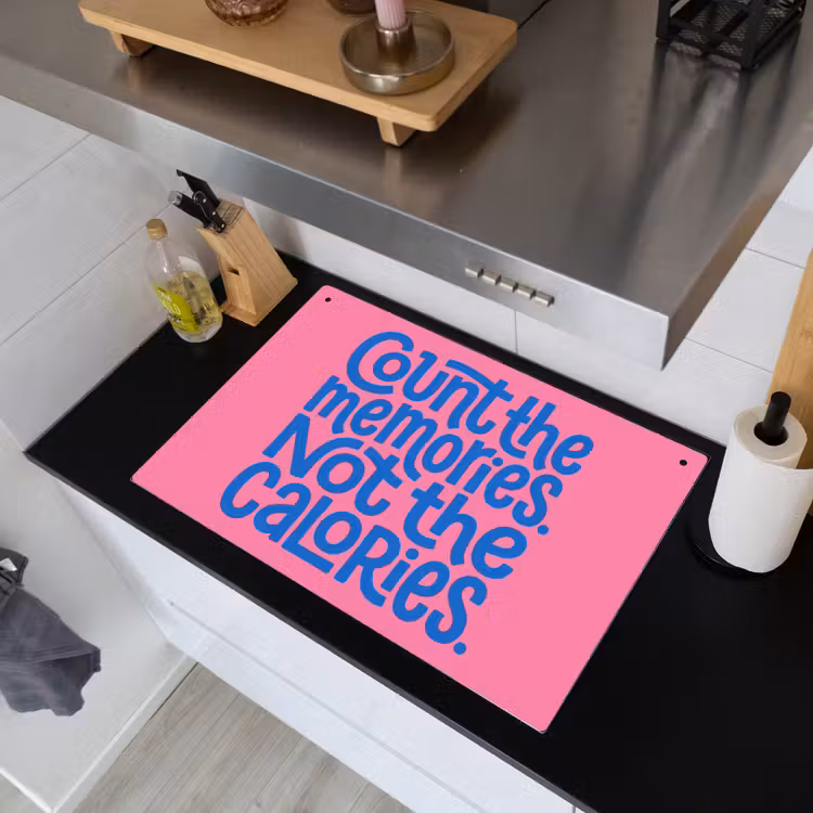 Memories - Roze - Blauw - Quote Inductie beschemer met haakjes klein -sfeer1