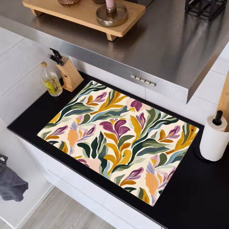 Modern - Abstract - Kleurrijk Inductie beschemer met haakjes klein 777 -sfeer1