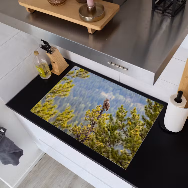 Uil - Oehoe - Bomen - Natuur Inductie beschemer met haakjes klein -sfeer1