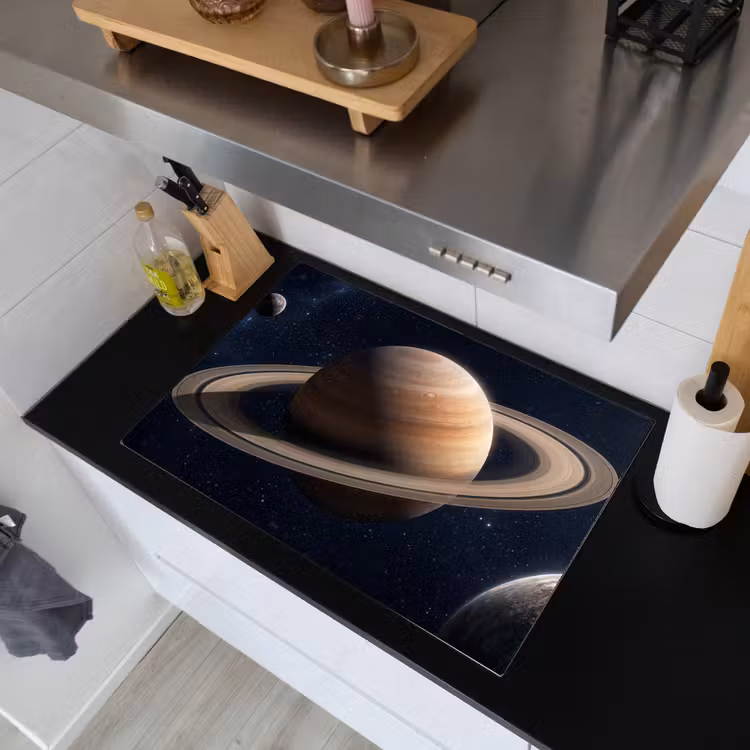 Planeten - Saturnus - Ruimte Inductie beschemer met haakjes klein -sfeer1