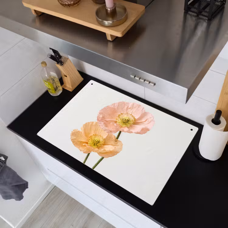 Papavers - Botanisch - Roze Inductie beschemer met haakjes klein -sfeer1
