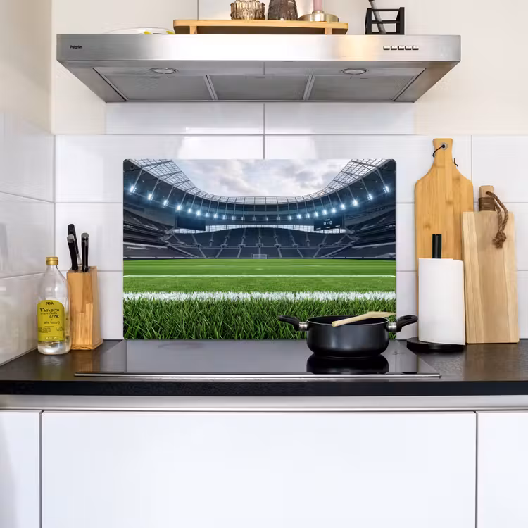 Voetbal - Stadion - Sport - Groen Inductie beschemer met haakjes klein -sfeer2
