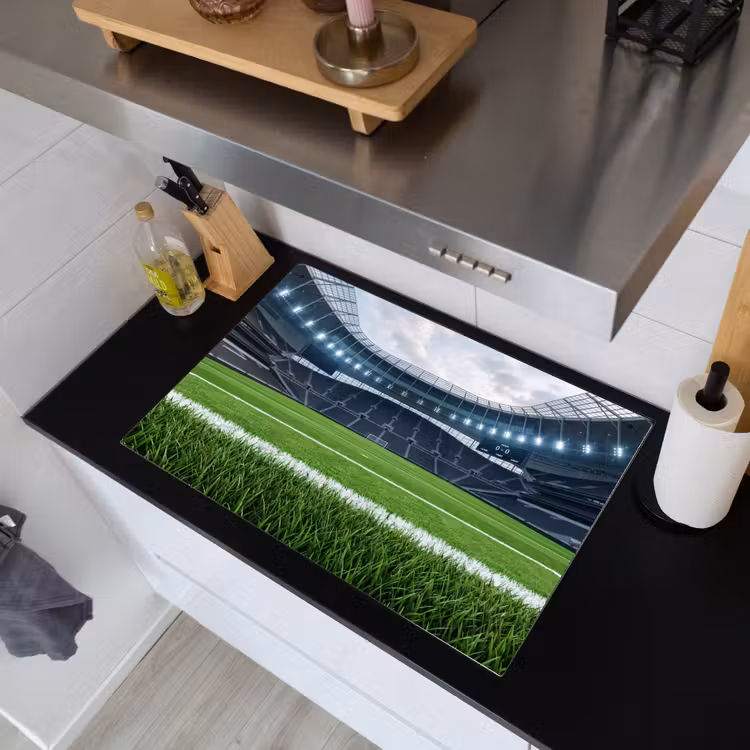 Voetbal - Stadion - Sport - Groen Inductie beschemer met haakjes klein -sfeer1