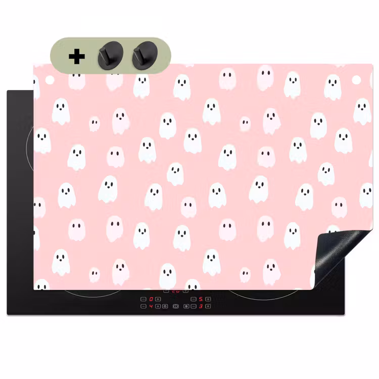 Spookjes - Patroon - Roze Inductie beschemer met haakjes klein 777 -3d