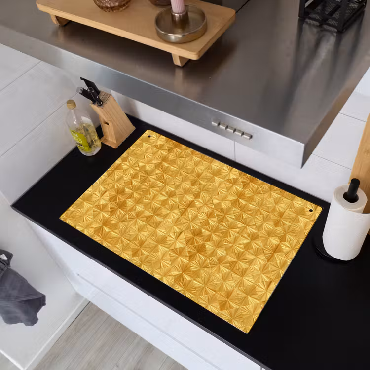 Tegels - Geometrisch - Reliëf - Goud Inductie beschemer met haakjes klein 777 -sfeer1