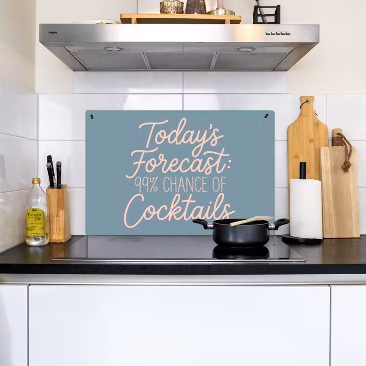 Today's Forecast - Cocktails - Blauw Inductie beschemer met haakjes klein -sfeer2