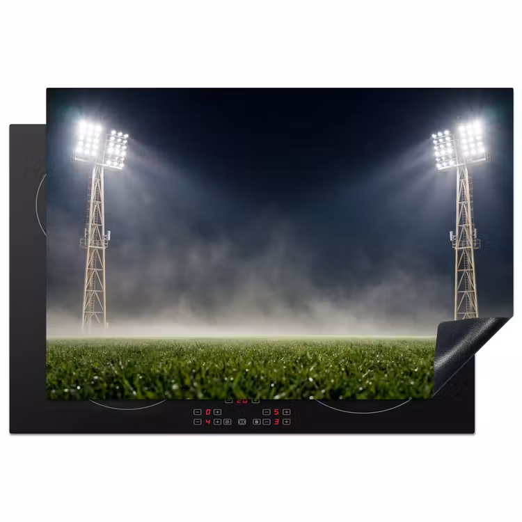 Stadion - Lichtmast - Sport - Nacht Inductie beschermer vinyl 3mm klein -3d