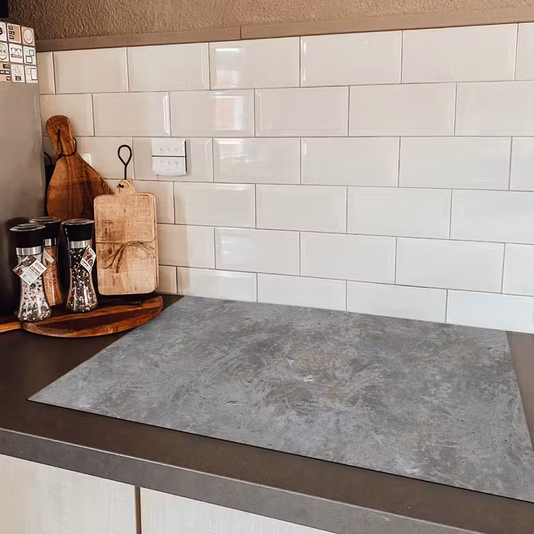 Stenen - Beton - Patronen Inductie beschermer vinyl 3mm klein 276 -sfeer3
