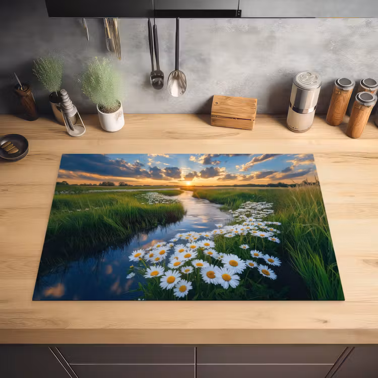 Beekje - Landschap - Margriet Inductie beschermer vinyl 3mm klein -sfeer5