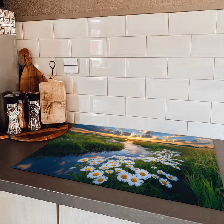 Beekje - Landschap - Margriet Inductie beschermer vinyl 3mm klein -sfeer3